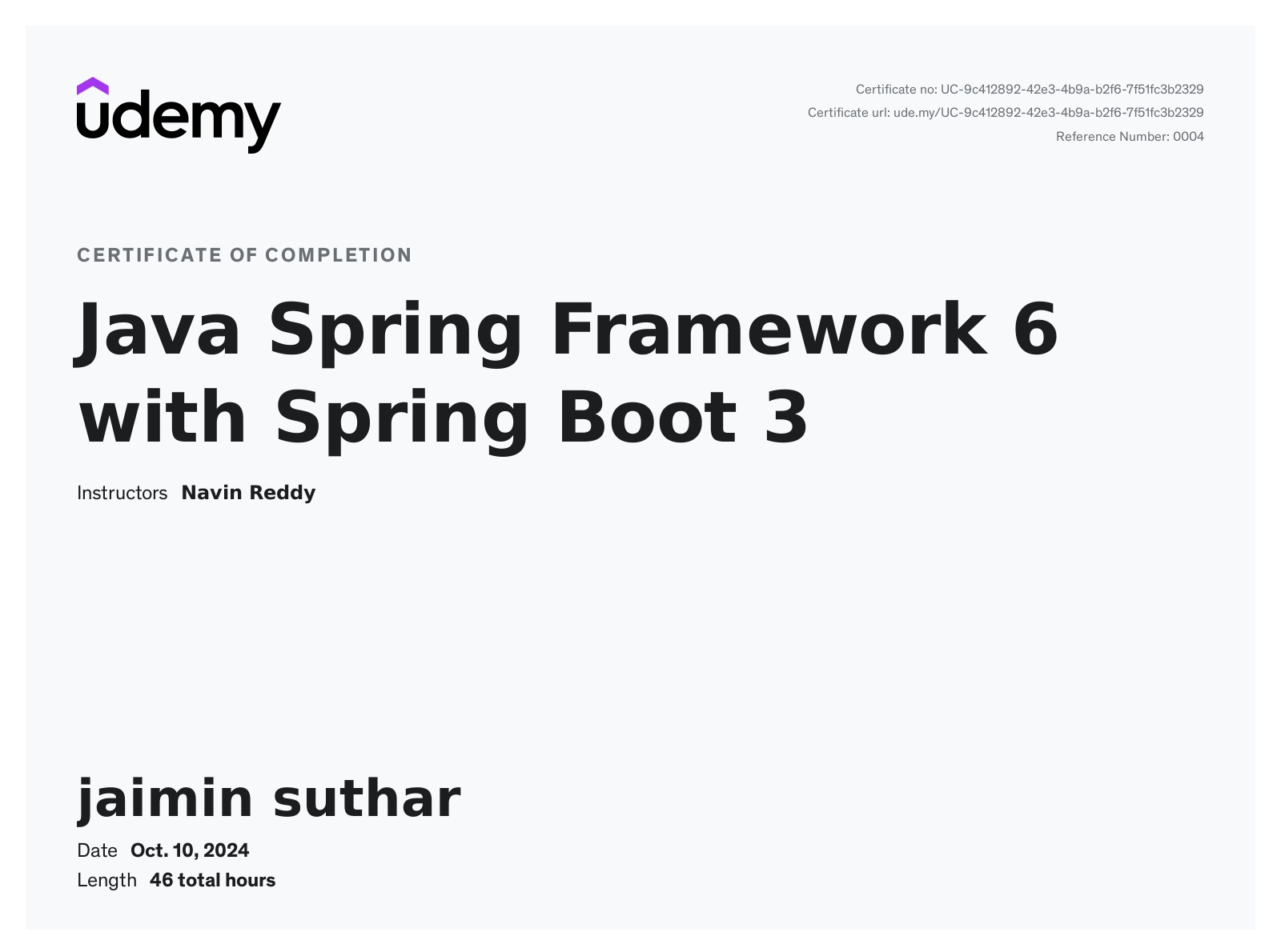 Java Spring Boot Course