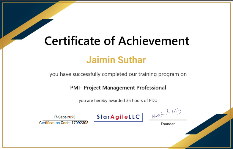 PMP Certification Training Course